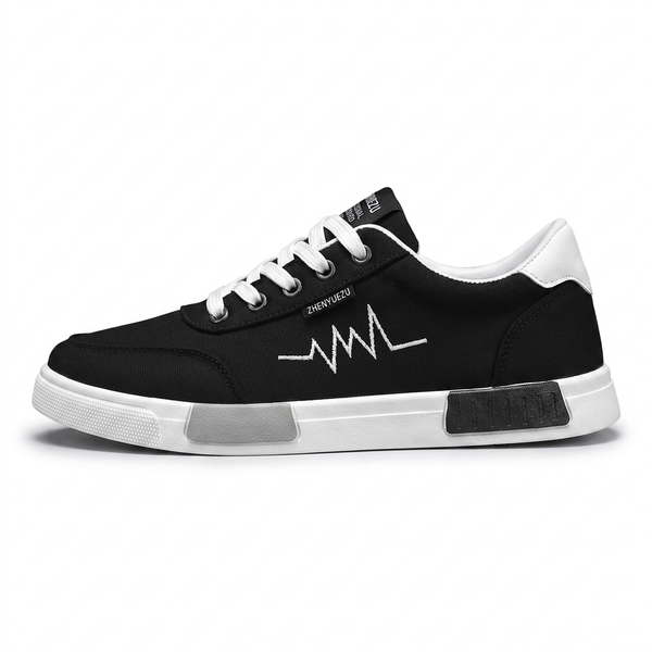 Pulseway — Canvas Sneaker with Heartbeat Detail