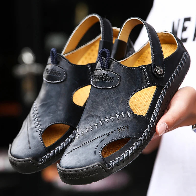 Orthopedic Leather Sandals - Lupi