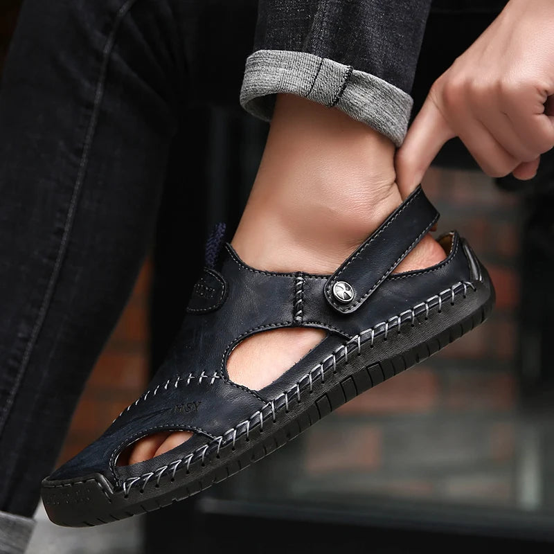Orthopedic Leather Sandals - Lupi