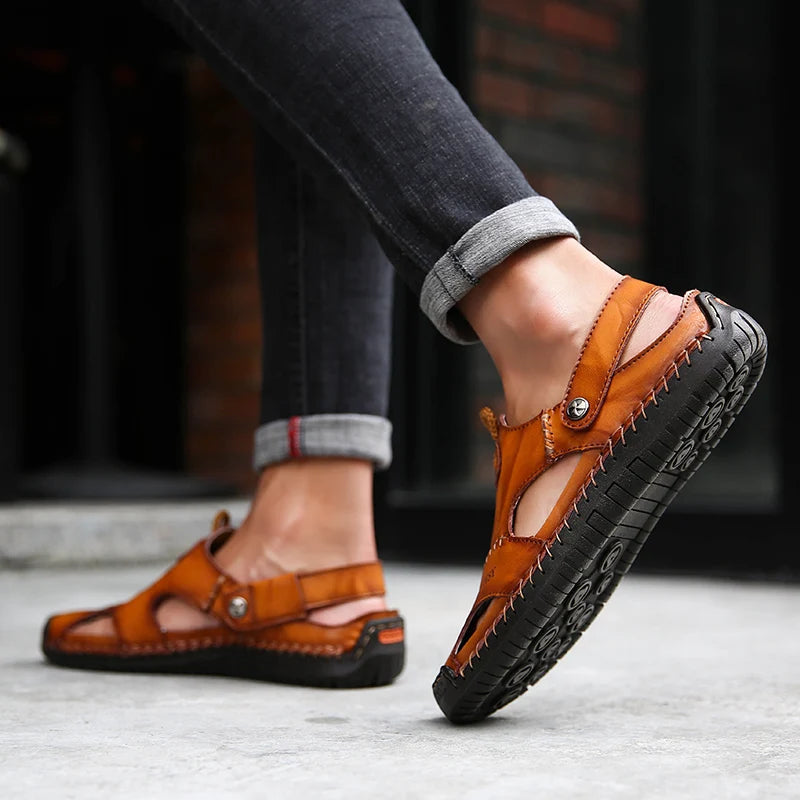Orthopedic Leather Sandals - Lupi