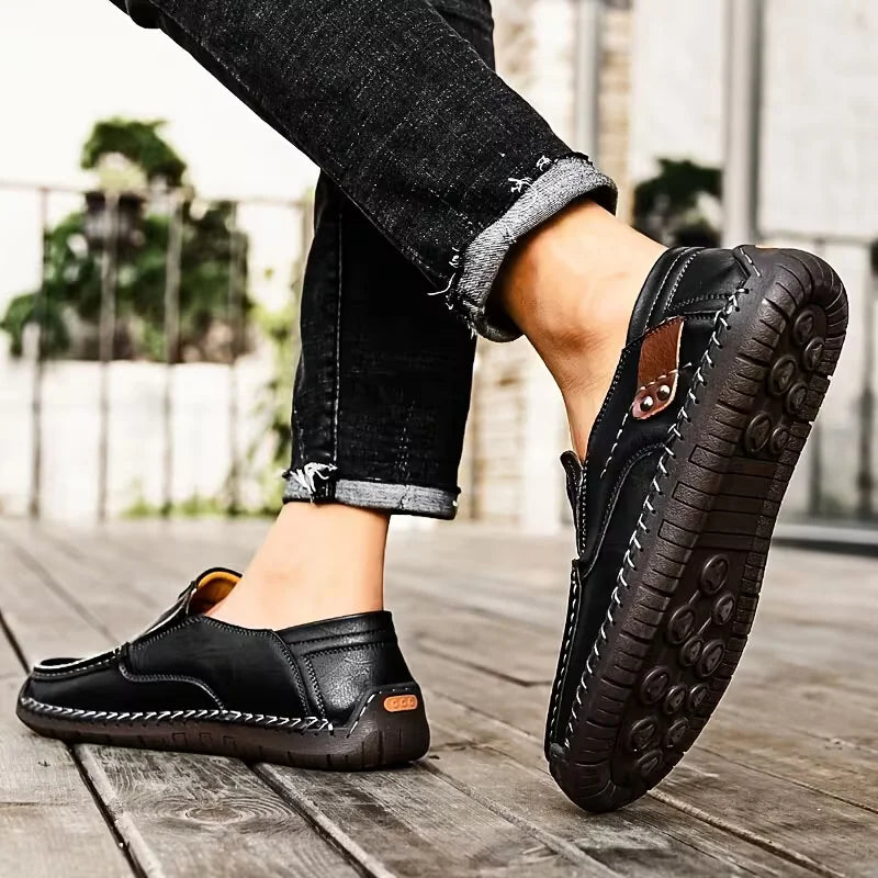 Bravon™ – Premium Leather Comfort Shoes for Men