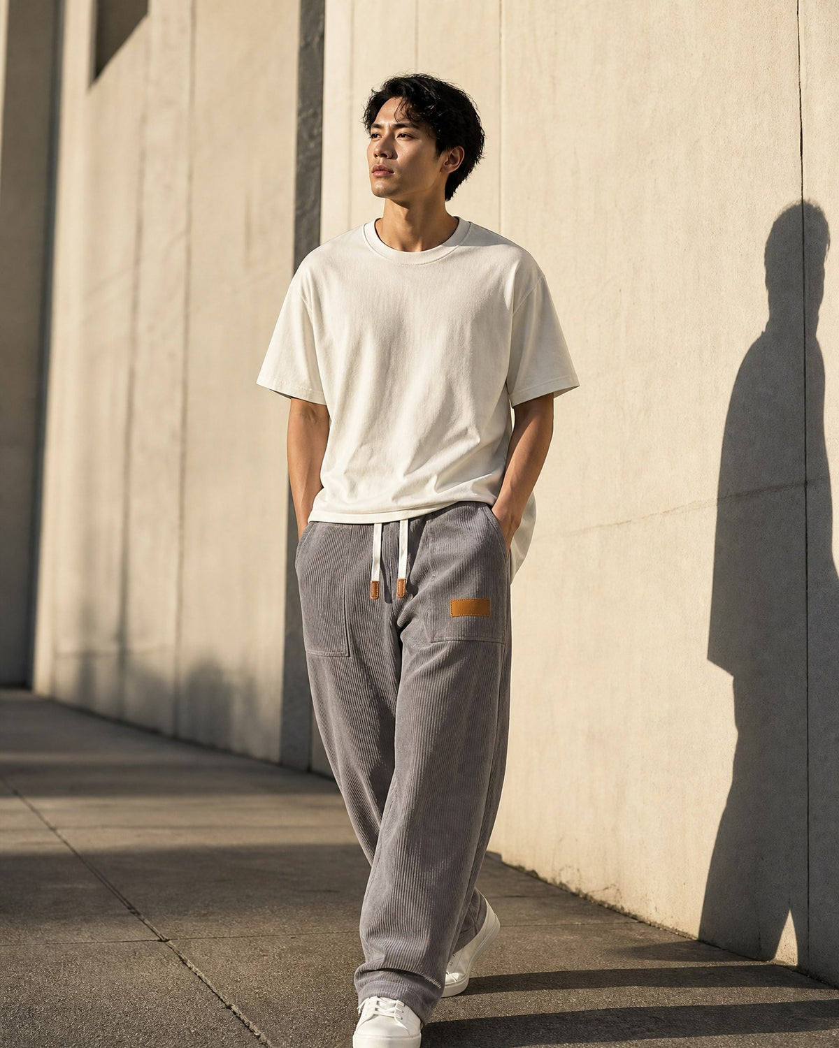 Marlow trousers worn outdoors