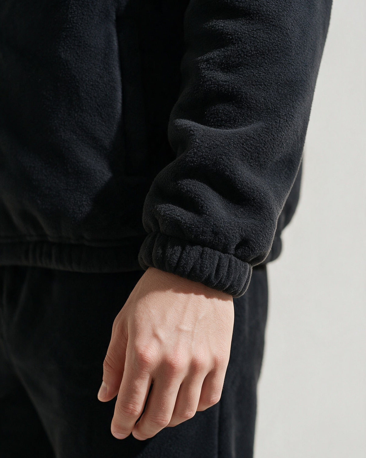 Norway Set — elastic cuff of the fleece jacket