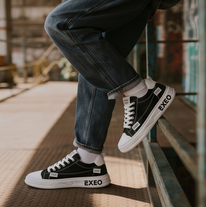 CanvaLift — Platform Sneaker with Stitched Label Details — 03_magnific_low-angle-shot-worms-eye_aQeZ4F3fSh
