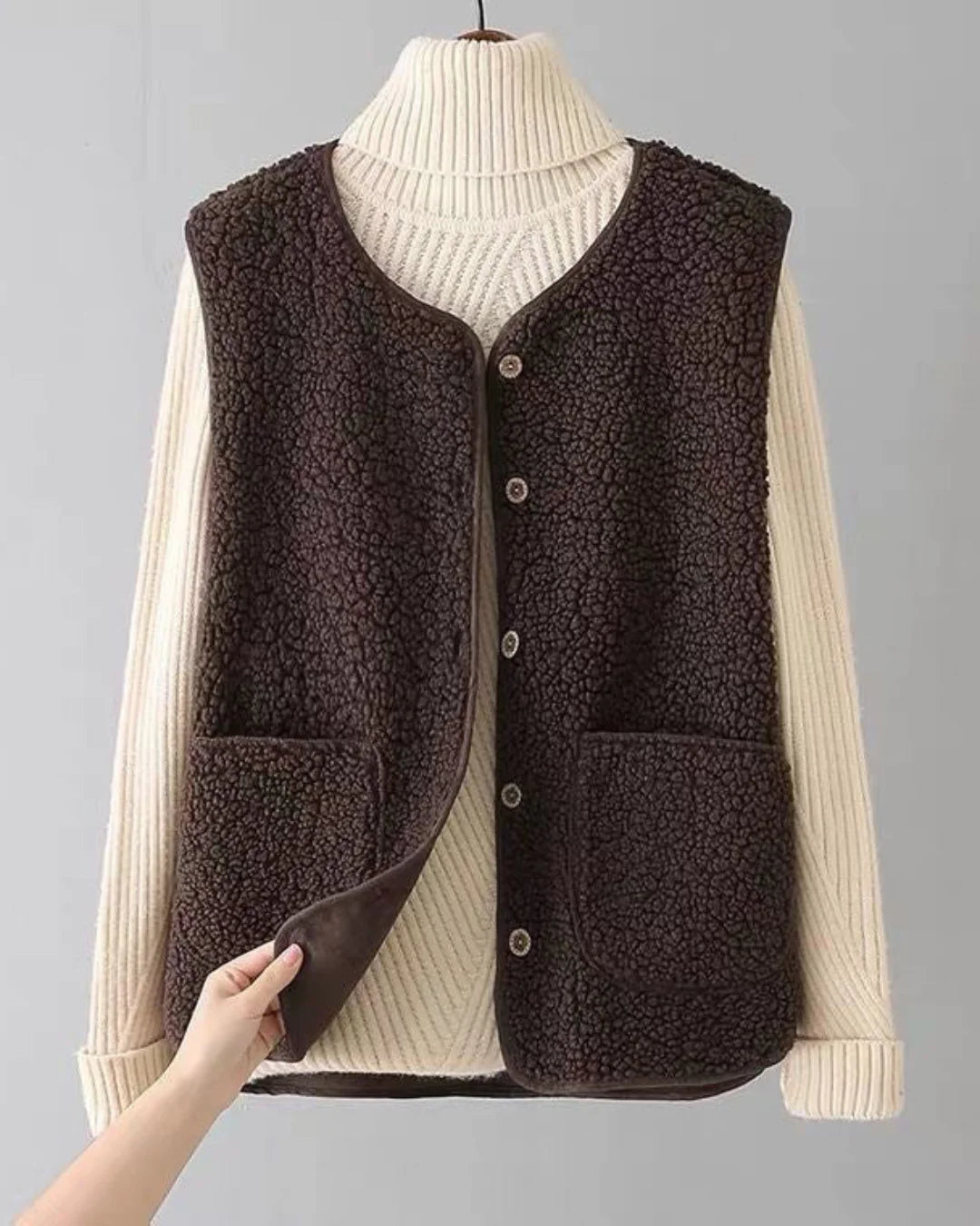 Solene™ – Parisian Wool Cardigan for Effortless Elegance