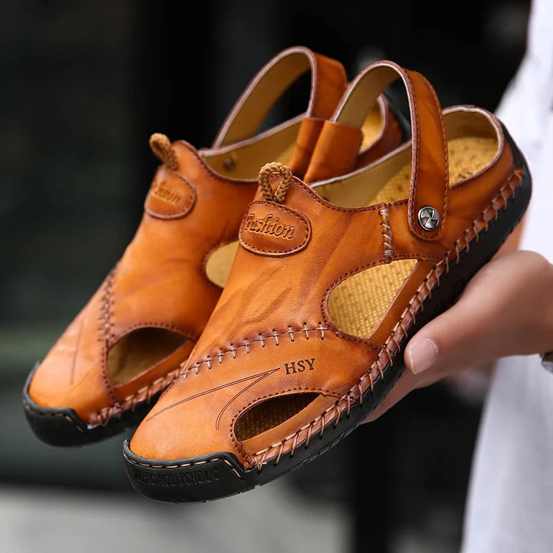 Orthopedic Leather Sandals - Lupi