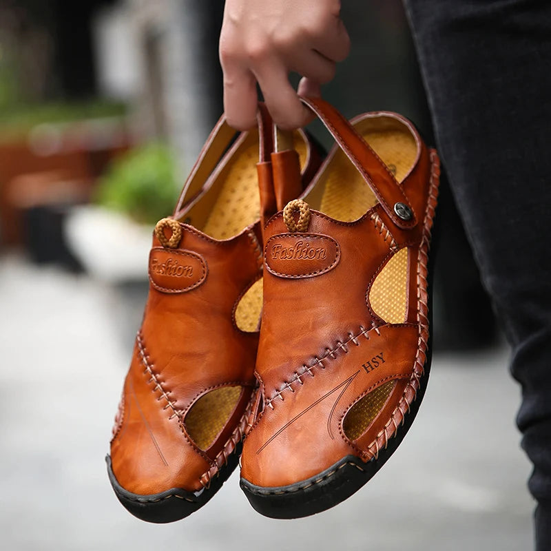 Orthopedic Leather Sandals - Lupi