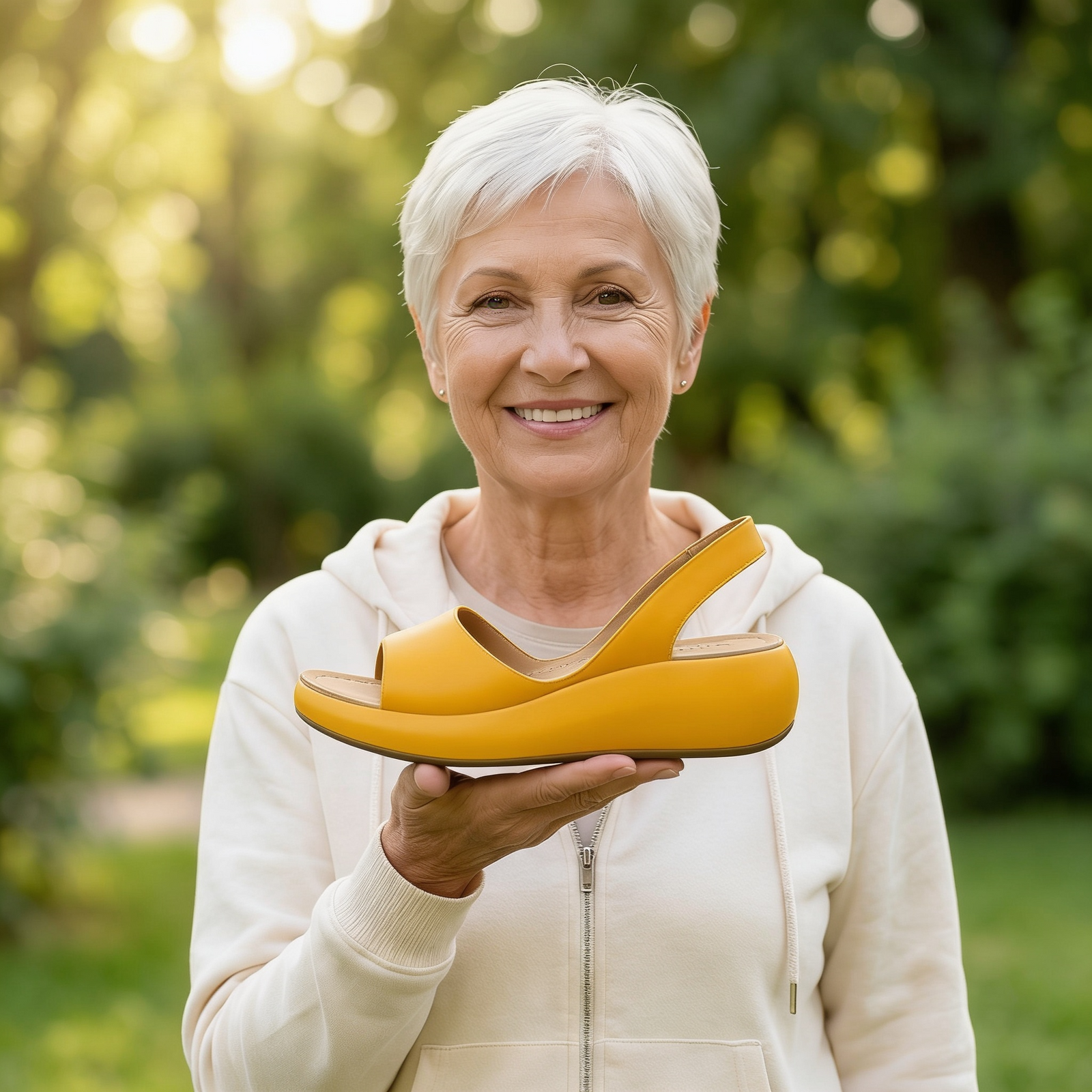 4. A rocker sole that does the walking for you
